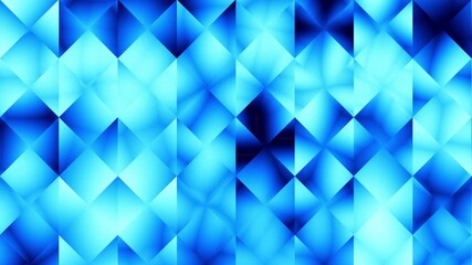 Wall Mural - abstract blue light design motion wave texture background geometric. Loop blue mosaic background