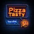 © Suci - Neon pizza sign with tasty message