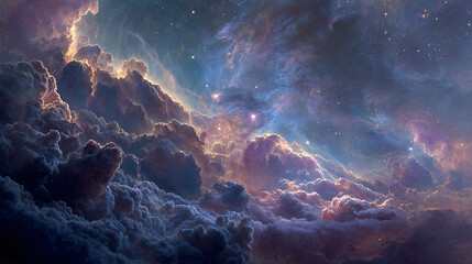 Wall Mural - space background with space