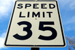 Speed Limit 35 road sign