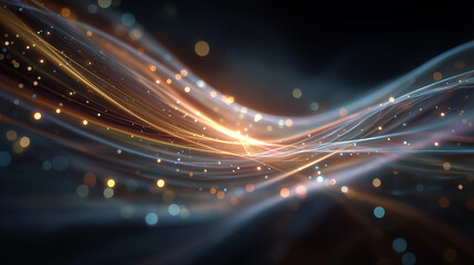 Wall Mural - abstract digital wave energy: capturing an evocative digital rendering of luminous wave energy, this