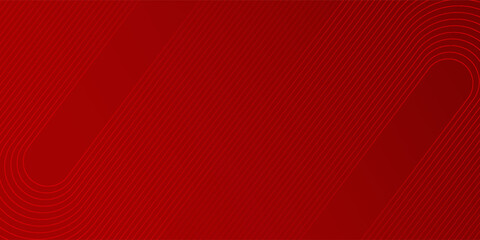 Wall Mural - modern shiny red gradient diagonal rounded lines pattern background. abstract simple