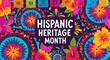 © Rasel69 - Celebrate hispanic heritage month with a vibrant and colorful design featuring traditional floral patterns and decorative elements, perfect for banners, posters, and greeting cards