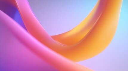 Wall Mural - Abstract colorful waves of fluid shapes in vibrant pink, orange, and purple hues create a dynamic visual experience, showcasing modern design and artistic expression