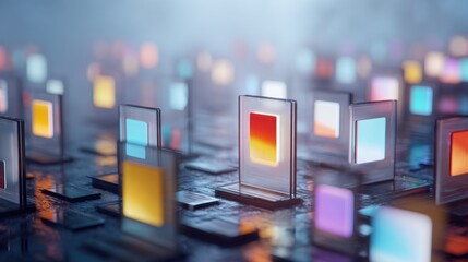 Abstract digital display array