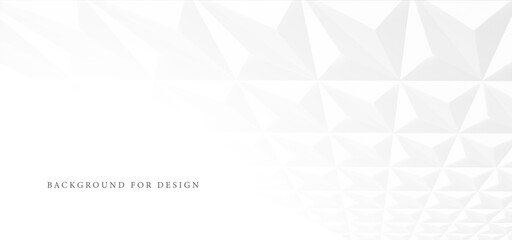 Wall Mural - white futuristic abstract background. 3d geometric polygon pattern. bright contemporary digital tech