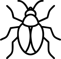 insects vector icon on white or transparent background. pest control or insect control icons items Stroke icon collections. Editable Stroke icon collection Outline icon.