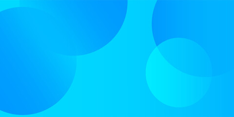 Wall Mural - Abstract background blue with dynamic circle shape elements art