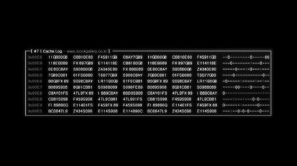 Glitched code screen with security data stream for technology concept and digital background