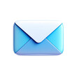 © HossanGfx - Blue envelope isolated on transparent background for email and messaging concept
