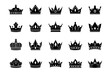 © Gennyson Marinho - Assorted royal crown icons arranged in a grid pattern showcasing various shapes and designs elegance royalty