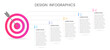 © fire - Colorful 5 options infographic template. Goal objective style infographic design. Can be used for business presentation or any purposes.