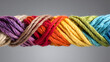 © Daniel - Business culture concept of Diversity, inclusion, equality, honesty, belonging, shown by different color threads together