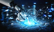 © InfiniteFlow - AI file management uses smart indexing, automated search, and virtual tools to organize, access, and process digital data efficiently. Artificial intelligence spline