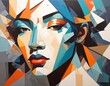 © SethXavier - Modern Abstract Woman Portrait Illustration