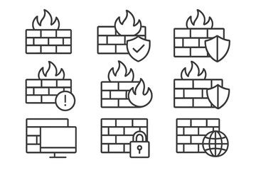 Collection of bug icons representing cybersecurity alerts and software issues