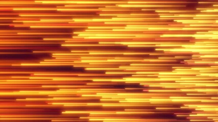 Wall Mural - flowing golden neon lines over a dark backdrop, creating a dynamic topographic light trail effect