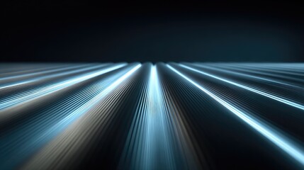 Abstract light streaks on dark surface