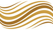 © TAFURA - Flowing Golden Waves On White Background abstract curve