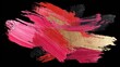 © Jarre - Abstract brushstrokes of red, pink, gold, black on a dark background