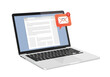 © Red3 - Silver Laptop with New Email Notification