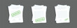 © Erfindadwi - Set of flat document icon with green approved stamp for paper design. Business concept. Vector illustration.