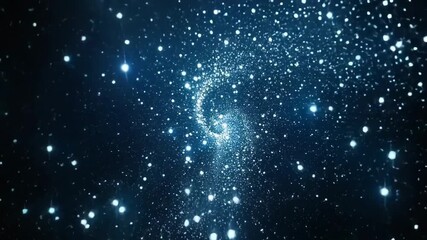 Wall Mural - a mesmerizing video of a starry night sky with a wide-angle view, capturing sparkling stars in a dee