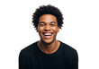 © AZIZUL - Photo of happy young african american man smiling isolated on transparent background