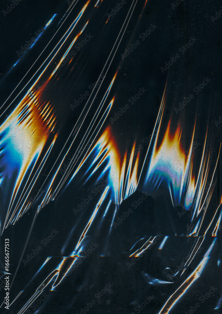 Glitch background. Wave distortion screen. Fragmented light lens ...