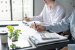 © Charlie's - Business People Meeting Design Ideas professional investor working new start up project. Concept. business planning in office.
