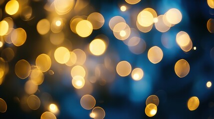 golden bokeh background