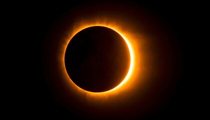 Annular Solar Eclipse with Night Sky.