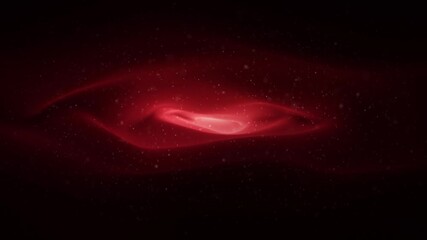 Wall Mural - Dark changing color myistic tunnel with particle dust flying animation.