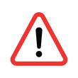 © azad - Red triangle warning sign with black exclamation mark caution alert symbol danger notification