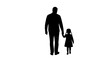 © mrvect02 - Father and Daughter Walking Silhouette