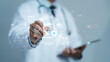 © Deemerwha studio - Medical check concept. Doctor with online checklist survey for health care checkup, assessment, questionnaire on digital form. medical service. Research and  Diagnosis report  with Ai technology
