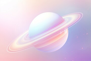 Canvas Print - Saturn abstract astronomy universe planet.