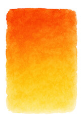 Wall Mural - watercolor gradient texture, transitioning from orange to yellow