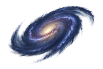 Wall Mural - barred spiral galaxy with a central bar-shaped structure