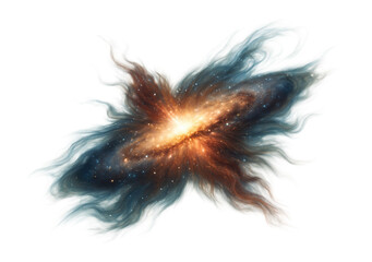 Wall Mural - cigar galaxy with a starburst galaxy with a strong wind of gas