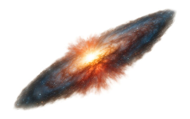 Wall Mural - messier 82 with a starburst galaxy with a cigar shape