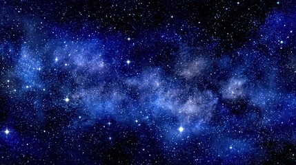 Wall Mural - Vast Deep Space Nebula With Stars