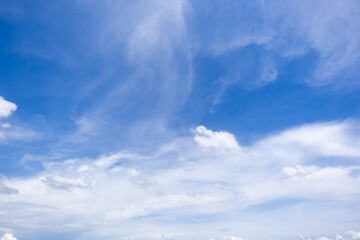 Wall Mural - clear blue sky background,clouds with background, blue sky background with tiny clouds. white fluffy