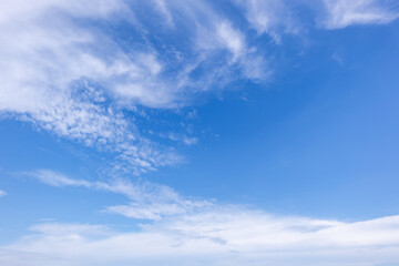 Wall Mural - clear blue sky background,clouds with background, blue sky background with tiny clouds. white fluffy