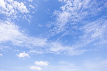 Wall Mural - clear blue sky background,clouds with background, blue sky background with tiny clouds. white fluffy