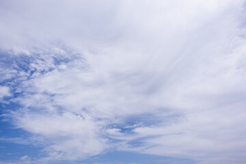 Wall Mural - clear blue sky background,clouds with background, blue sky background with tiny clouds. white fluffy