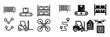 © Антон Сальников - Logistics and Delivery Icons Set, Minimalist flat design