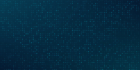 Abstract Blue Technology Background. Binary Computer Code. Programming / Coding / Hacker concept. Vector Background Illustration.