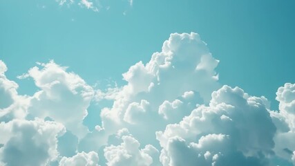 Wall Mural - aircraft soaring through misty blue heavens, ideal for travel or adventure scenes