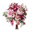 © Luminara - Beautiful floral bouquet arrangement for weddings isolated on transparent background